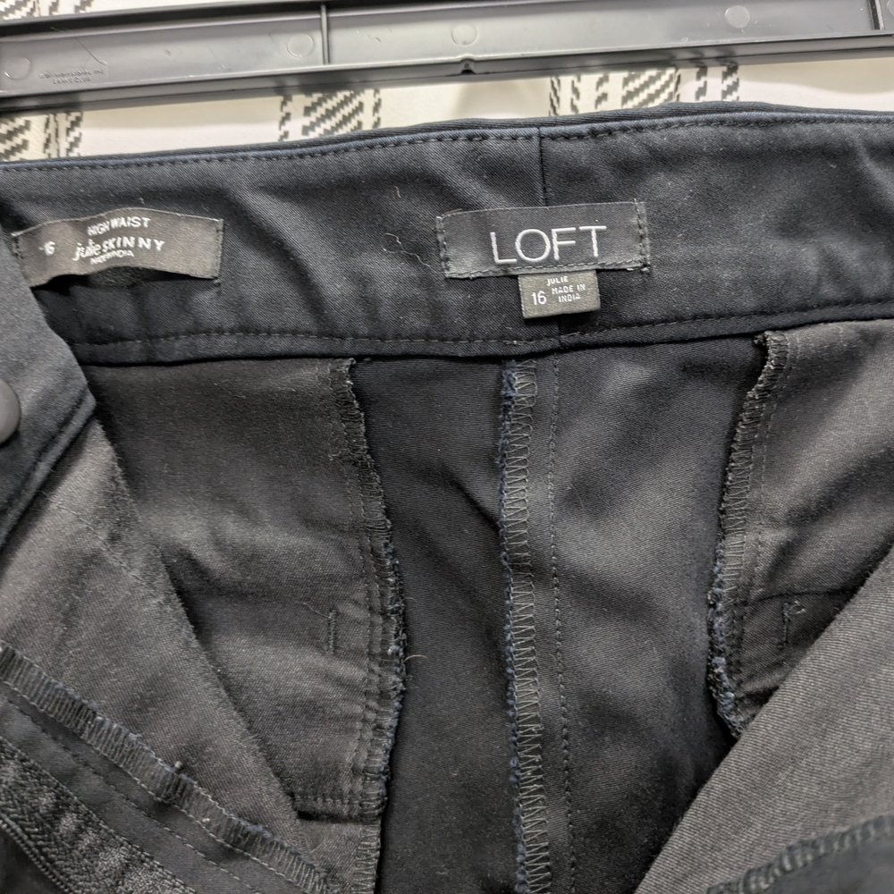 LOFT Black High Waist Dress Pants